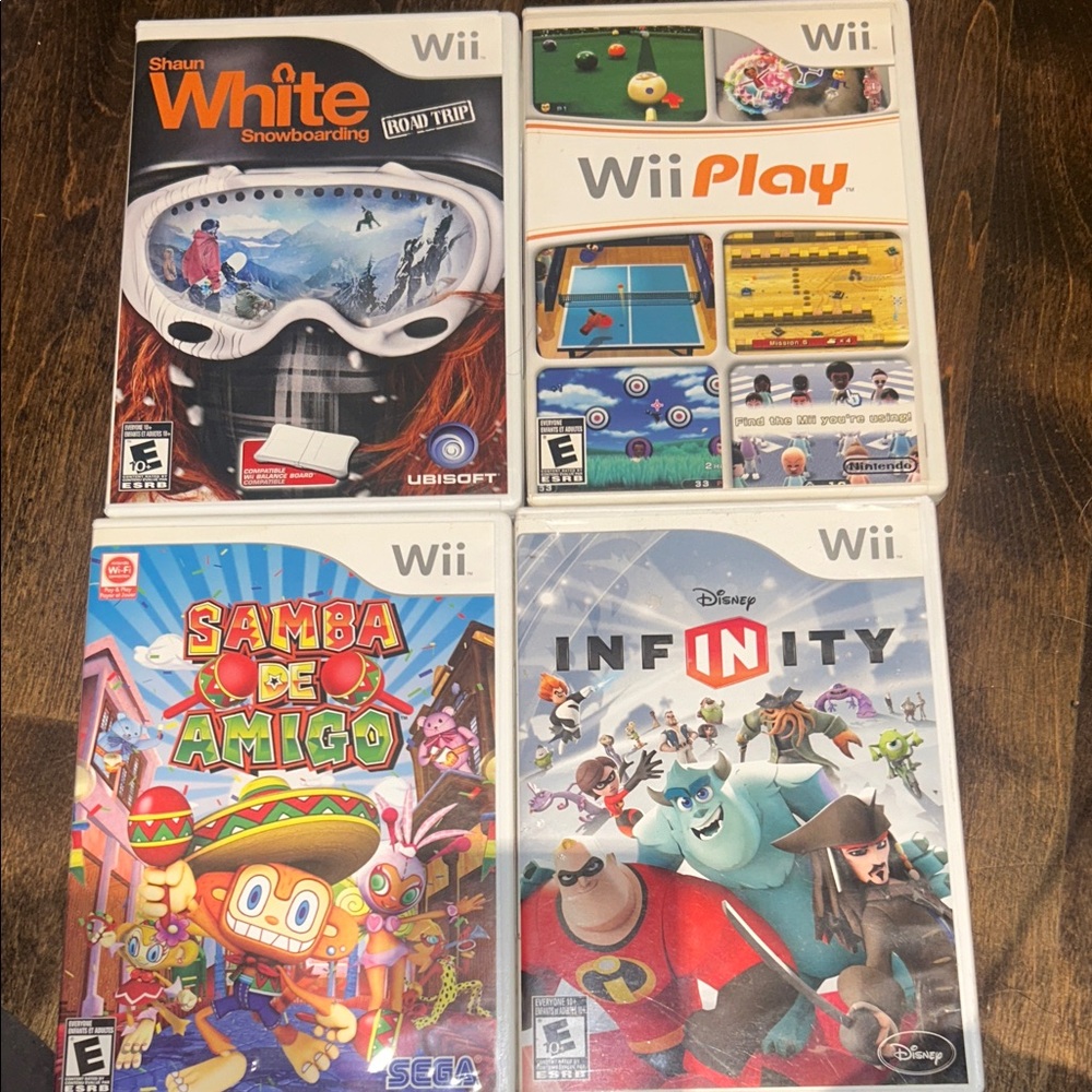 Video Game Bundle - Shaun White, Play, Samba de Amigo, Disney Infinity